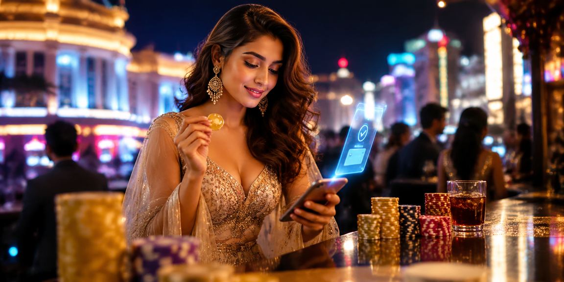 Modern player enjoying Teen Patti in Delhi city center